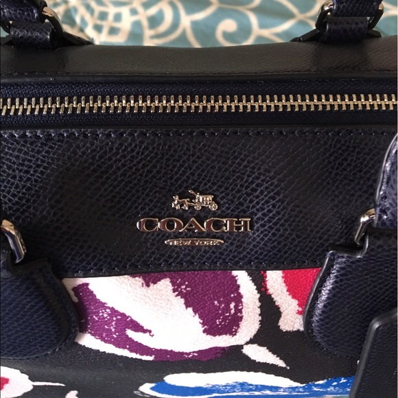 Coach Large Wildflower Bennett Satchel Rainbow - Picture 5 of 8